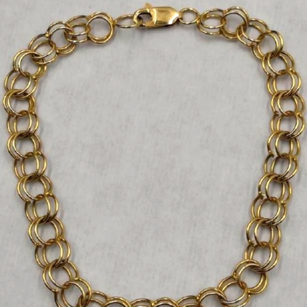 14k Gold Charm bracelet
